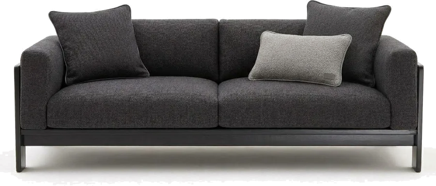 โซฟาบุผ้า MR Curtain — upholstered sofa, dark grey