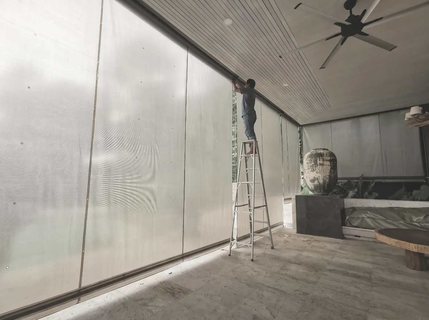 During installation